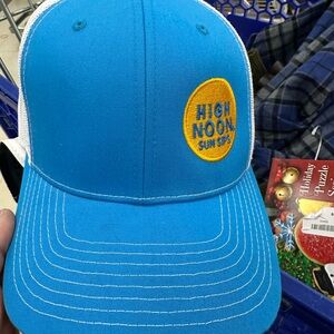 High Noon Sun SPF Blue and White Trucker Hat